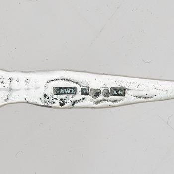 Silver, 11 pieces, including AJ Lignell, Sundsvall, active 1806-1824.