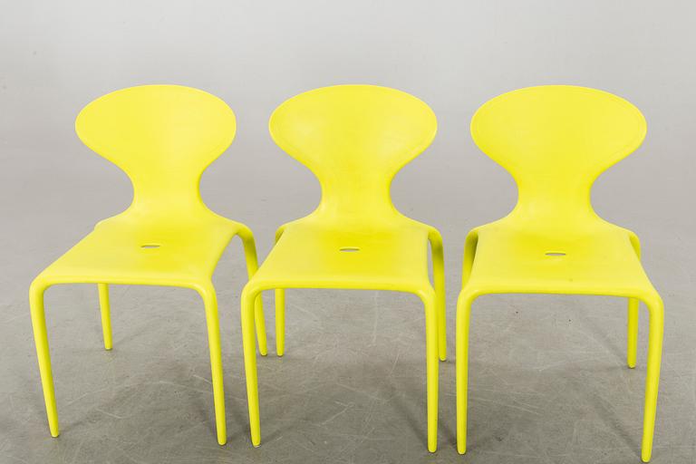 3 "SUPERNATURAL" CHAIRS BY ROSS LOVEGROVE, Moroso, Italy.