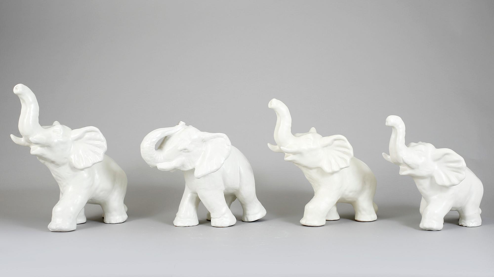 FIGURINER, 9 st, lergods, Vicke Lindstrand, Upsala-Ekeby.