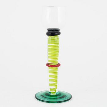 Erik Höglund, a glass, STudioglas, Strömbergshyttan, Sweden.