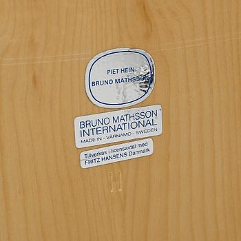 BORD, "Superellips", Bruno Mathsson och Piet Hein, för Fritz Hansen, 1900-talets slut.