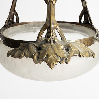 A ceiling lamp, Jugend, early 20th century.
