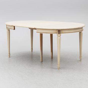 Dining table, Gustavian style, mid-20th century.