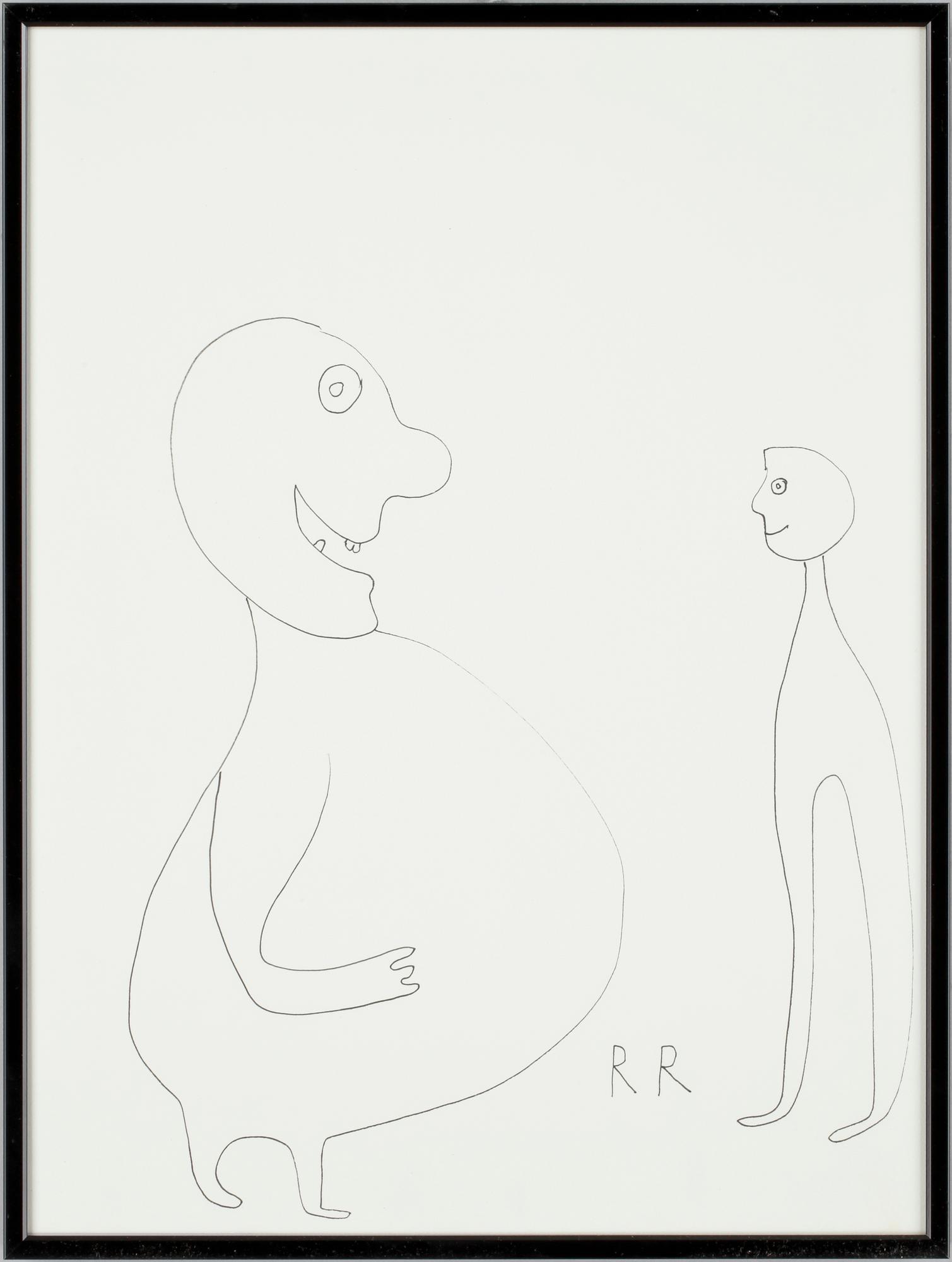 ROGER RISBERG, teckning, sign.