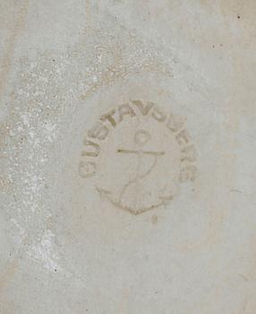 VAS samt SKÅL, 2 st, stengods, "Veckla" och "Pungo", Stig Lindberg, Gustavsberg, 1900-talets mitt.