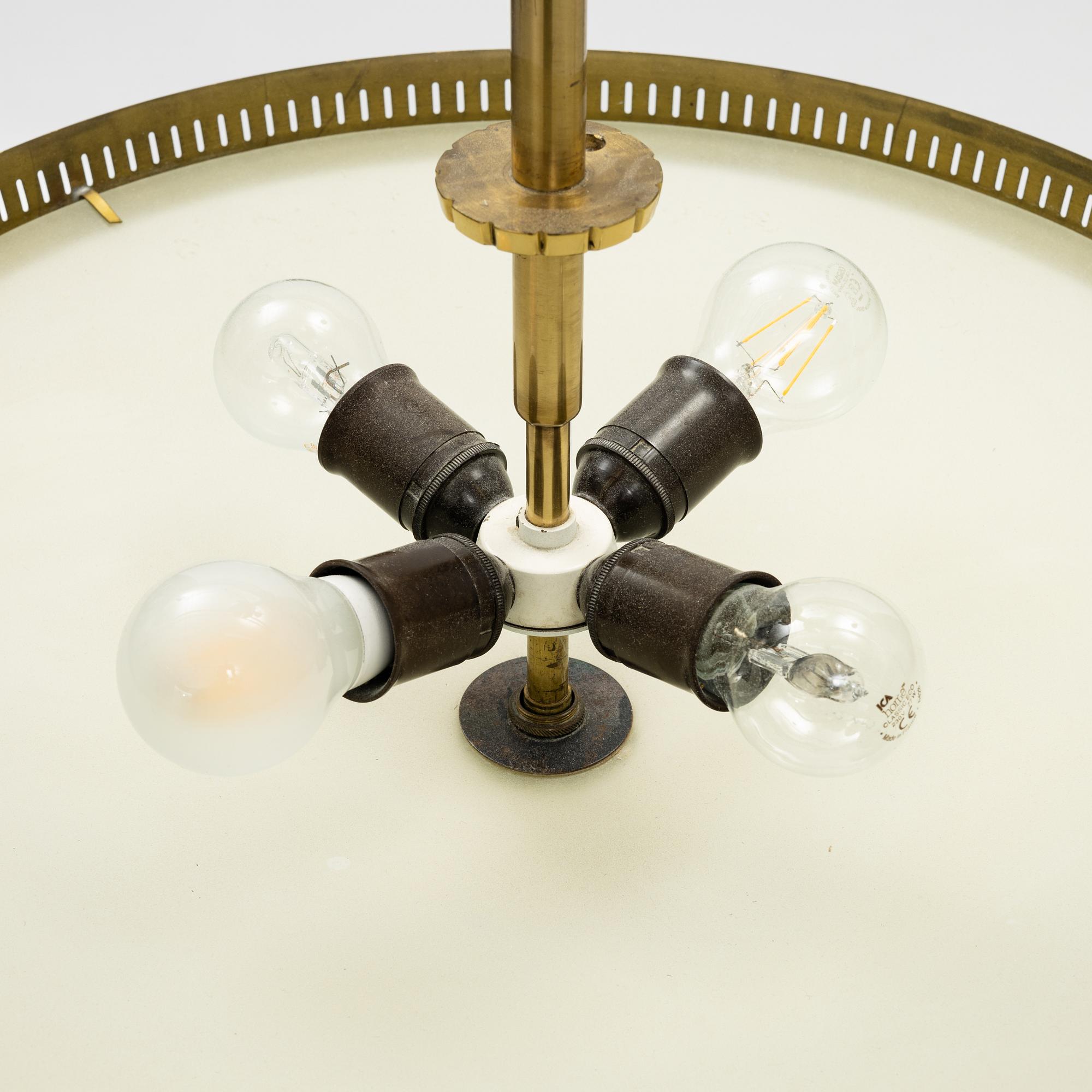 Taklampa, 1900-talets andra hälft.