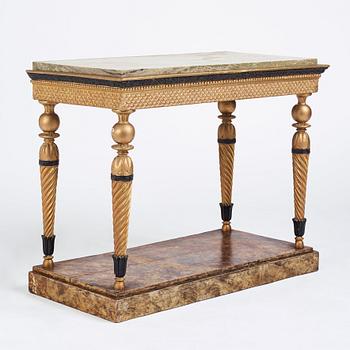 A late Gustavian console table, early 19th Century.