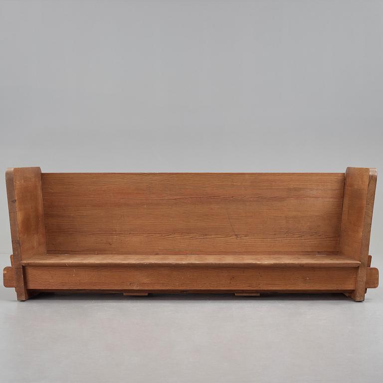 Axel Einar Hjorth, a stained pine "Lovö" sofa, Nordiska Kompaniet, Sweden 1930's.