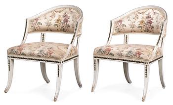 958. A pair of late Gustavian armchairs by E. Ståhl.