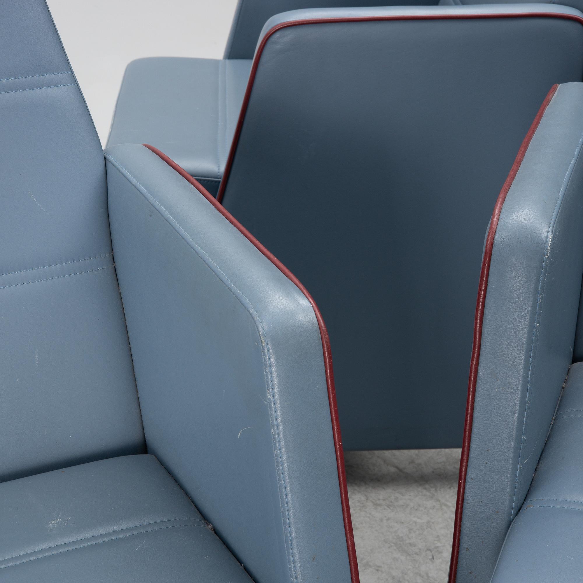 Three armchairs 1980s.