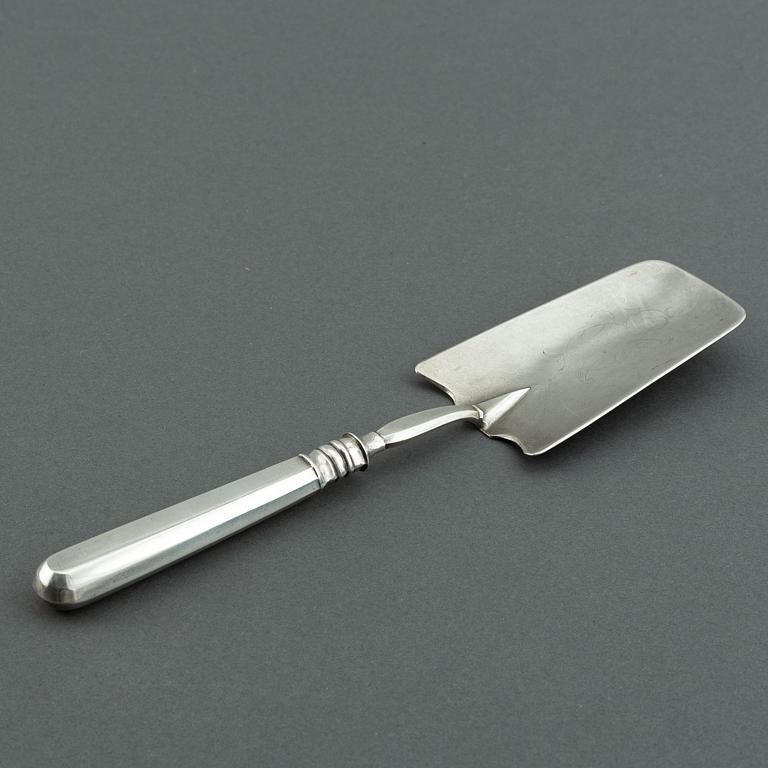 A russian silver serving spoon,  St Petersburg 1908-26.