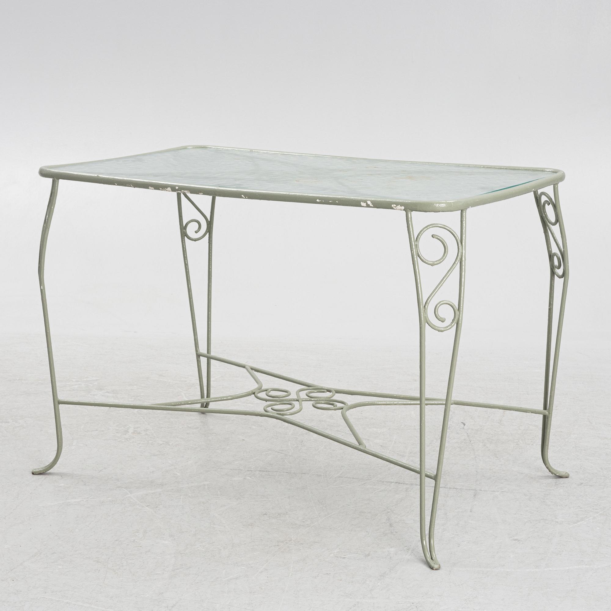 Trädgårdsgrupp, 6 delar, 1900-talets mitt.