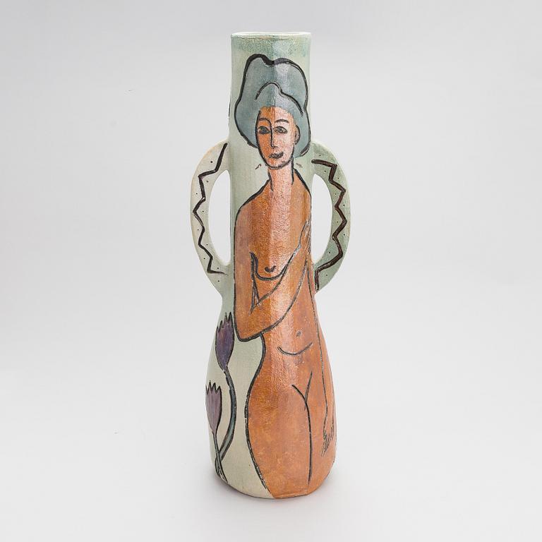 Pauli Partanen, a ceramic sculpture, signed and dated -99.