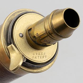 A percussion revolver, Colt 1851 Navy, in case, from the year 1863.