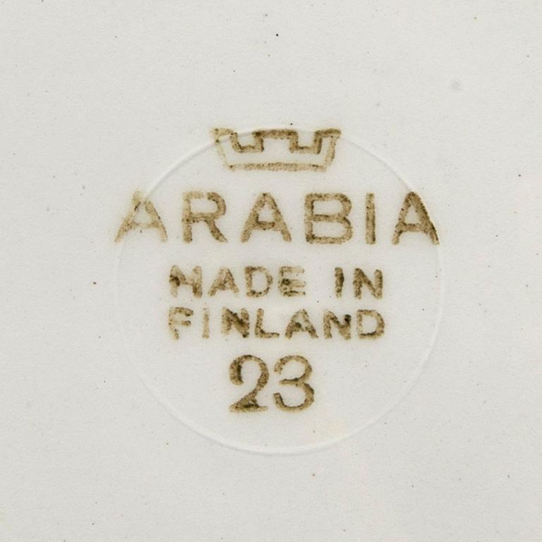 Reinhard Richter, servis, 58  delar, "Masema", Arabia flintgods Finland 1941-64.