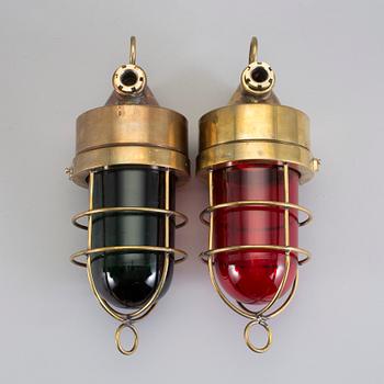 LANTERNOR/POSITIONSLJUS, 2 st, 1900-tal.