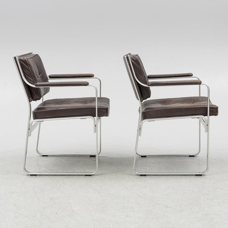 Karl Erik Ekselius, a pair of 'Mondo' armchairs, JOC, 1970s.