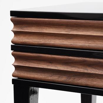 Attila Suta, a pair of bedside tables, executed in his own studio, Stockholm, 2025.