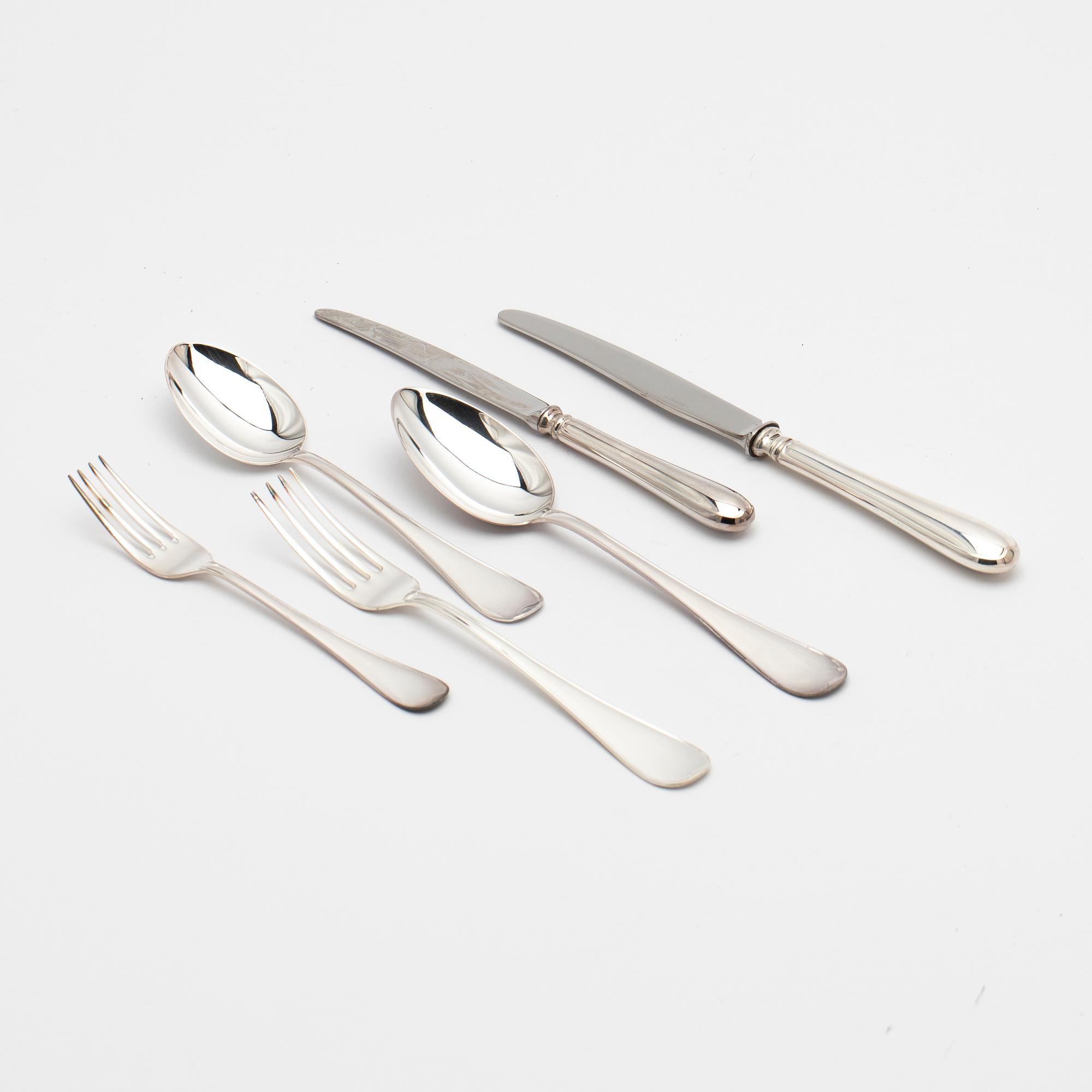 Cutlery service, 72 pieces, "Svensk", GAB, 1980-1989, Sweden.