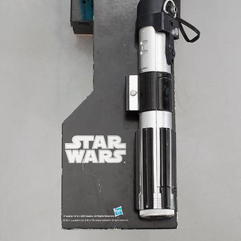 LASERSVÄRD, "Star Wars", demo-ex / skylt från leksaksaffär, Hasbro, 2011.