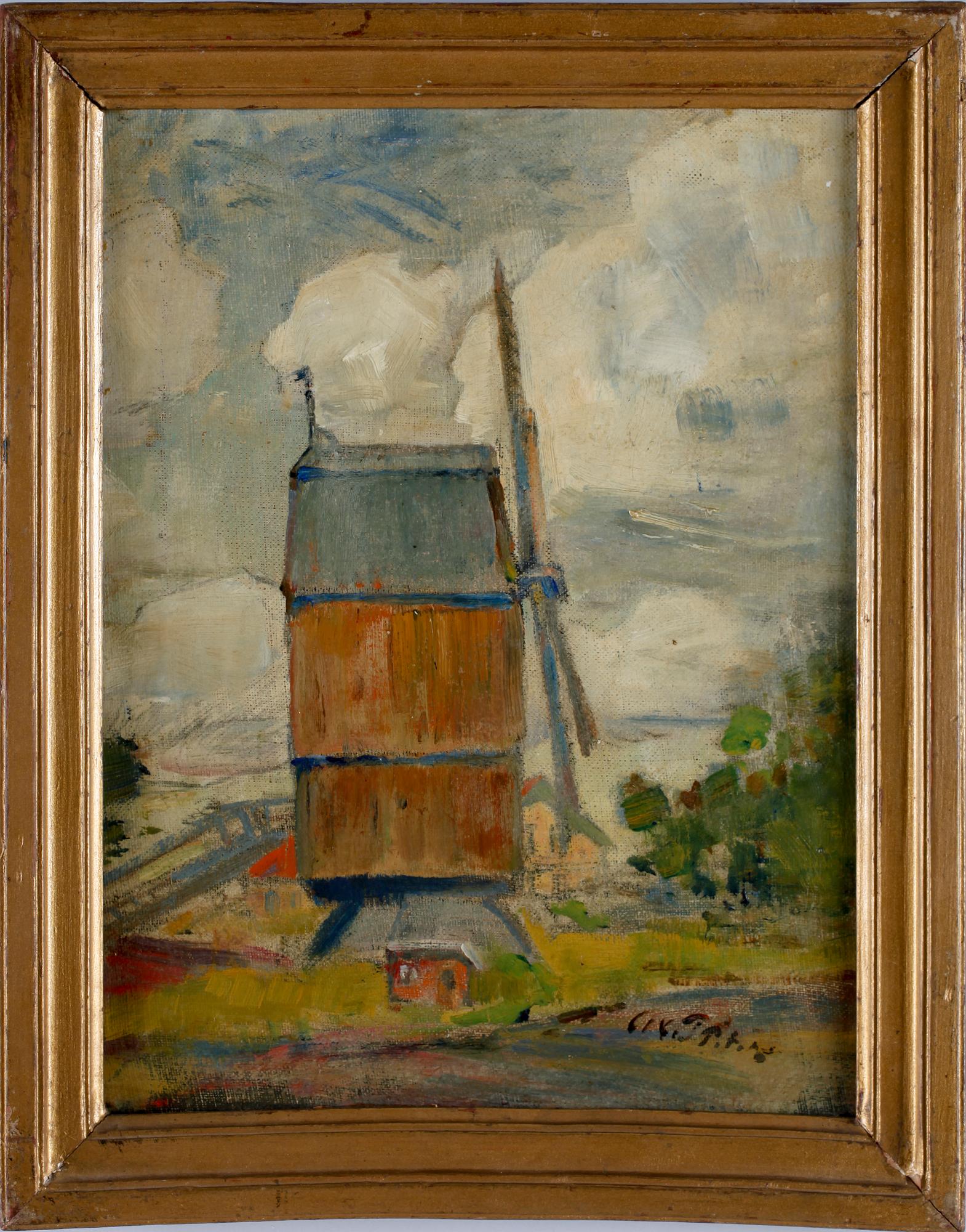 OKÄND KONSTNÄR, olja på duk, otydl sign, 1900-talets första hälft.