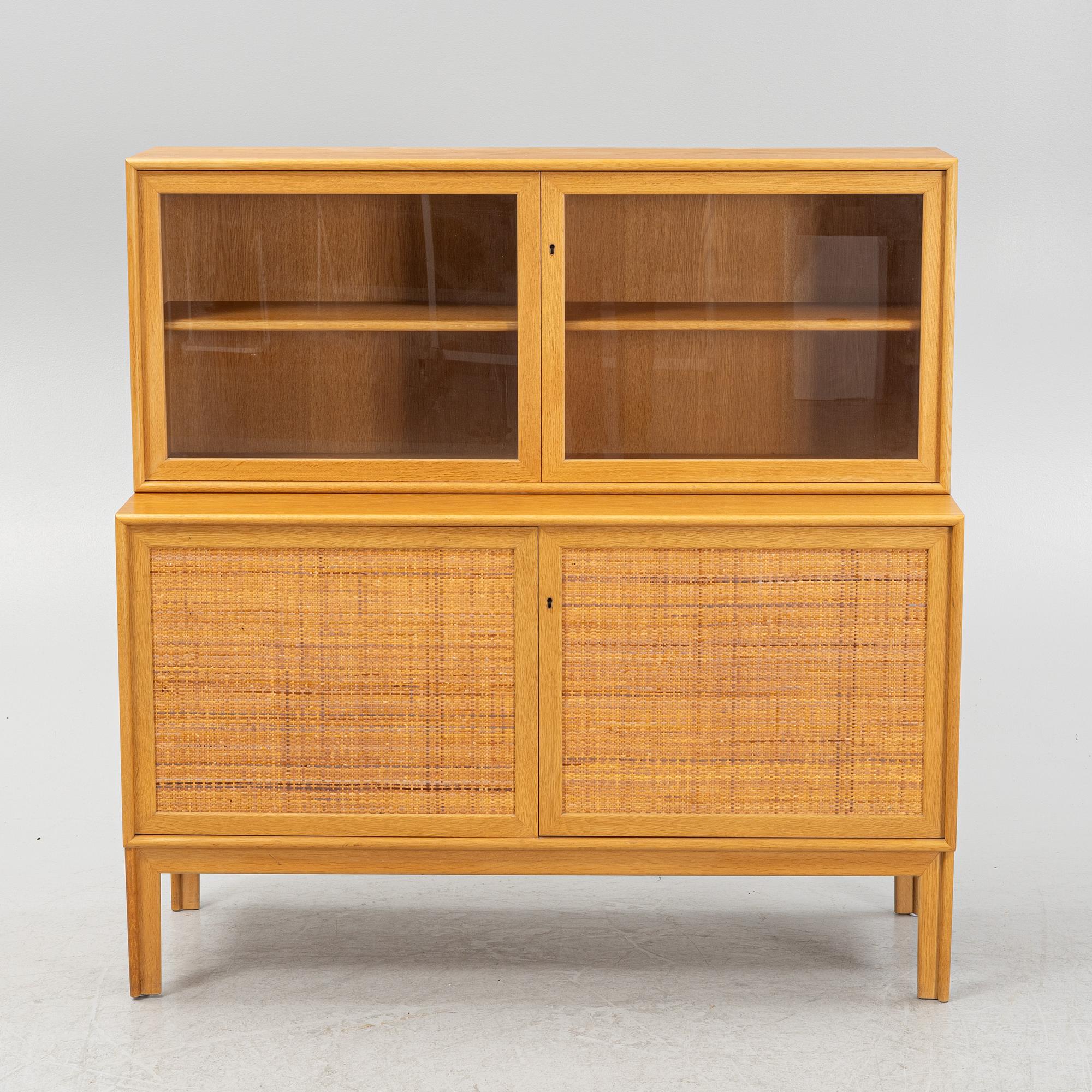 Alf Svensson An oak cabinet with vitrine.