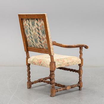 A first half of the 18th Century  baroque armchair.