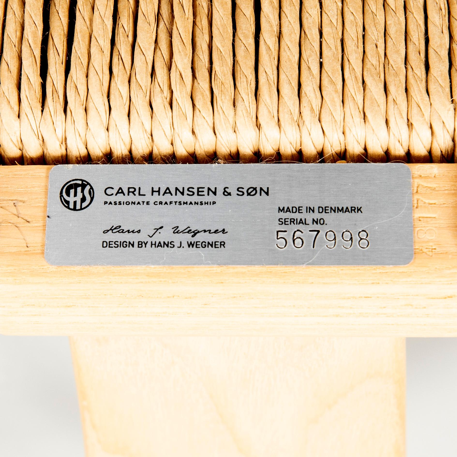 Hans J. Wegner, chairs, 10 pcs, "Y-chair", Carl Hansen & Son, Denmark, modern production.