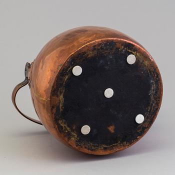 KAFFEKANNA, koppar, 1700-/1800-tal.