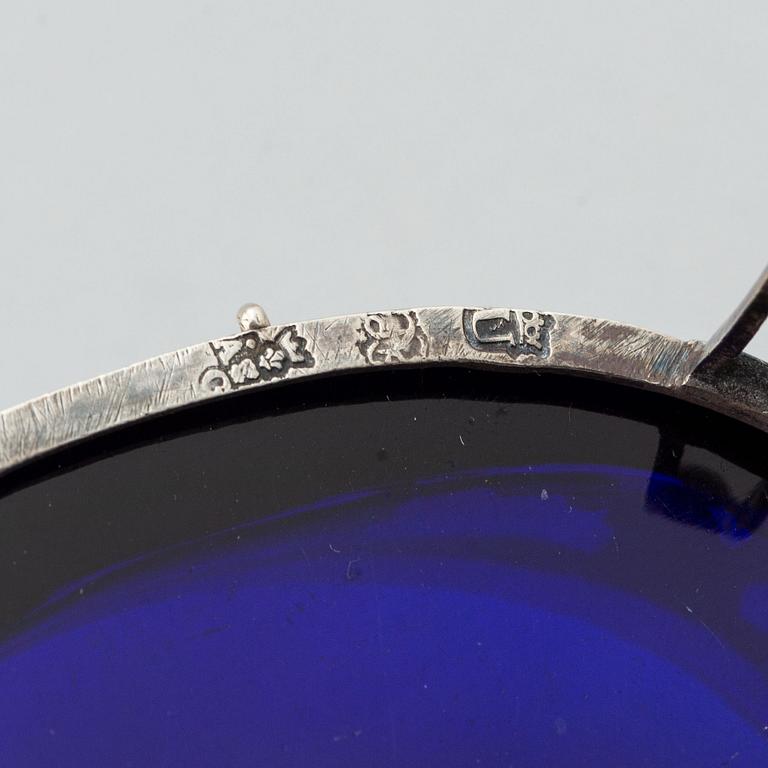 Andre-Alexandre Guignard, saltkar, ett par, silver, Paris 1783.