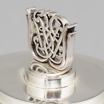 ATELIER BORGILA, tobaksburk, sterling silver, Stockholm, 1949.