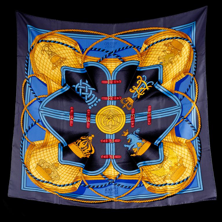 SCARF, siden, "Grande Tenue", design Henri d'Origny, Hermés, 2000-tal.