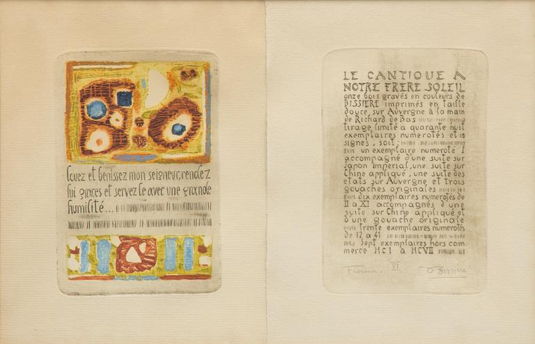 Roger Bissière, "Cantique à notre frère Soleil".