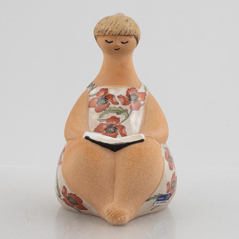 Lisa Larson, figurin, stengods, "Charlotta" ur serien "ABC-flickor", Gustavsberg.