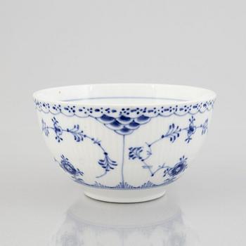 A group of three 'Blue Fluted' porcelain bowls, Royal Copenhagen, model '211', '592', '2302', 1893-1923 and 1950-60's.