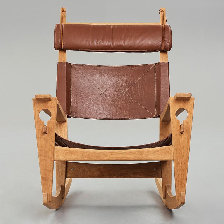 HANS J WEGNER, gungstol, "GE673" "Nyckelhålet" Getama, Danmark 1970-tal.