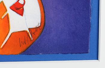 INGRID ROTH, färglitografi, signerad, numrerad 232/290.