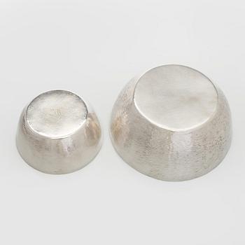 Tapio Wirkkala, A set of five silver bowls, Kultakeskus, Hämeenlinna 1970, 1971, 1978, 1979 and 2006.