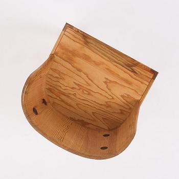 Axel Einar Hjorth, a stained pine "Lovö" chair, Nordiska Kompaniet, Sweden, 1930s.