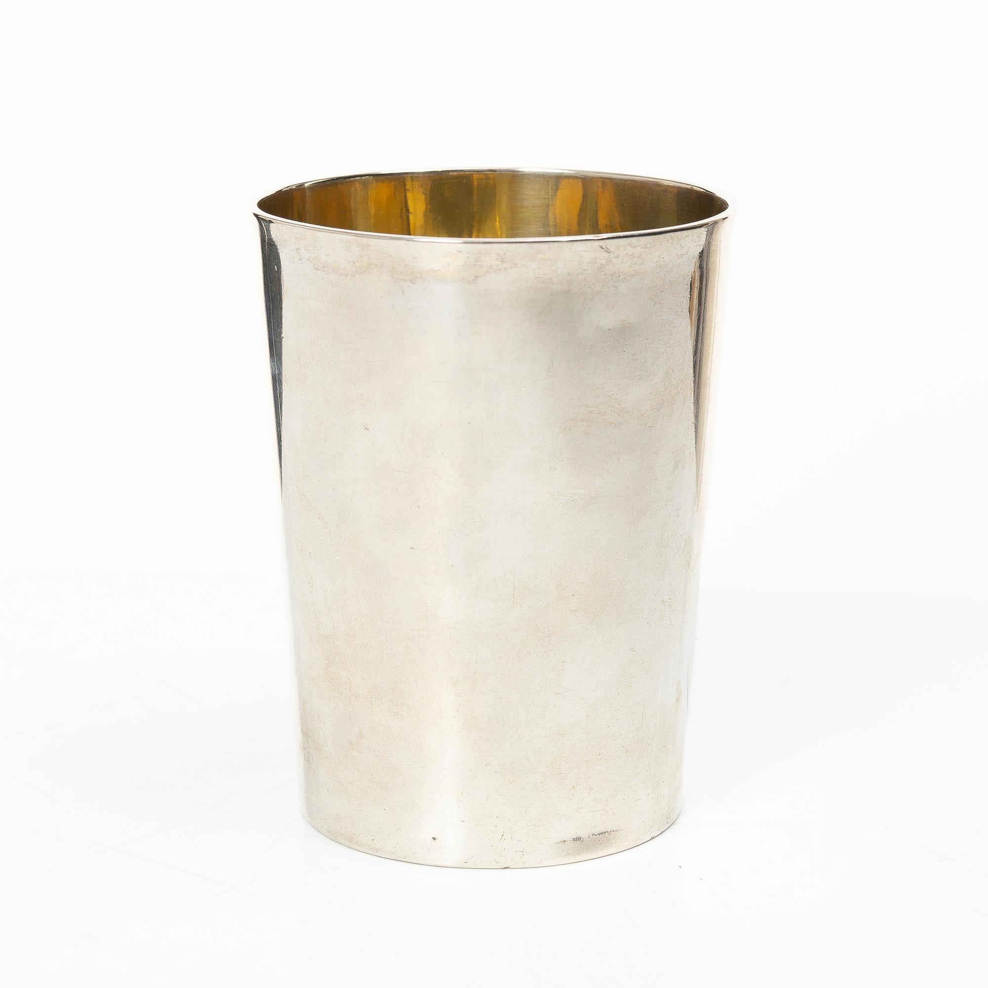 A Finnish silver beaker, mark of Lars Henrik Nordman (1829-1842), active in Nystad.