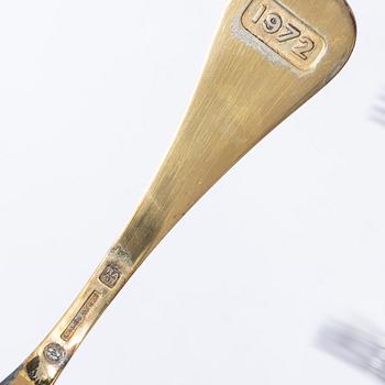 Cutlery, 23 pieces, silver, 20th century.