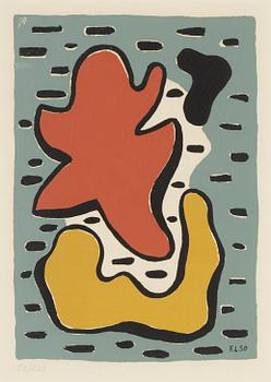 Fernand Léger, after, screenprint, signed in print and numbered  53/200.