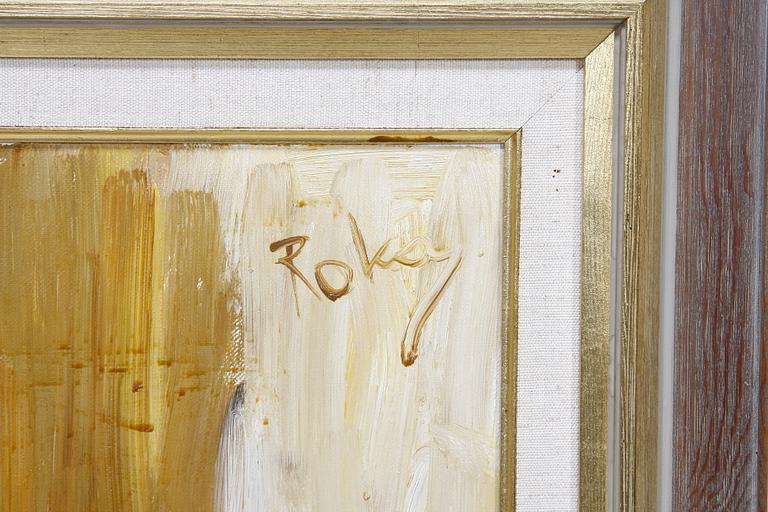 CHARLES ROKA, olja på duk, sign.