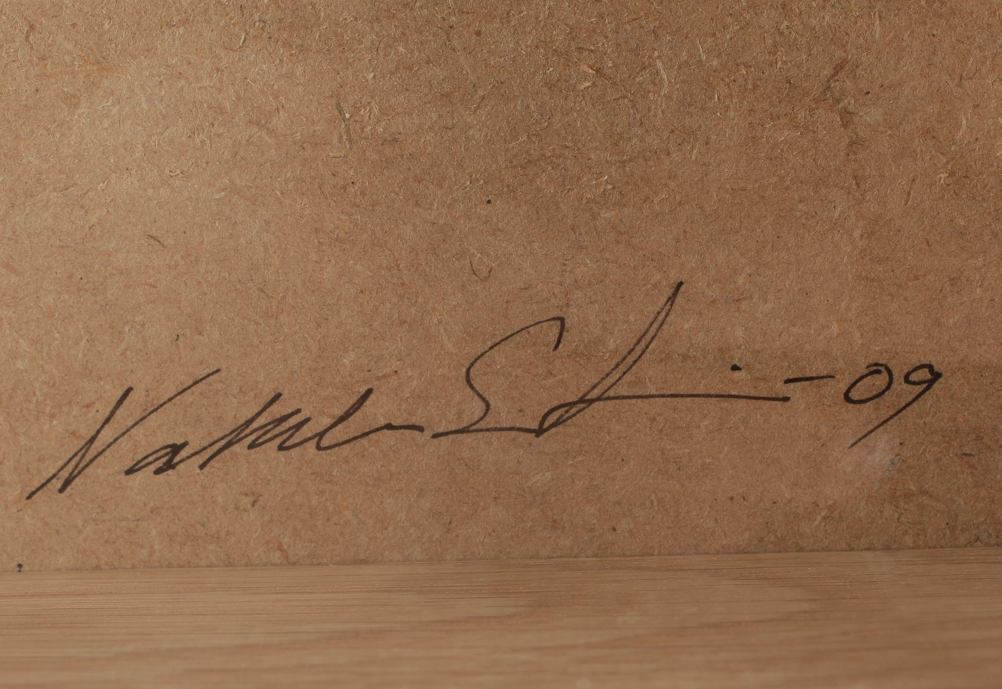 NATALIE SUTINEN, objekt med blandteknik, signerad, daterad -09.