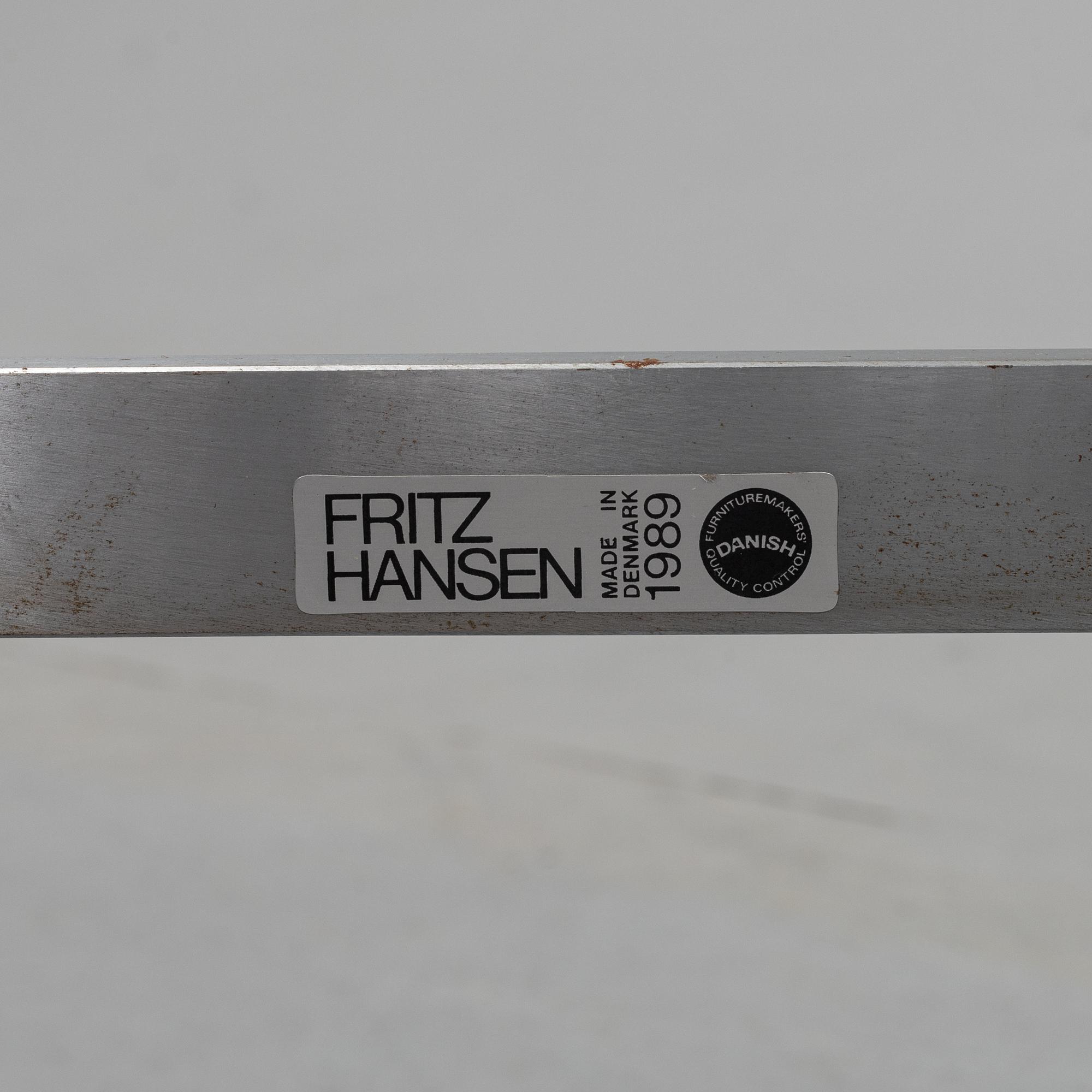 Poul Kjaerholm, a marble top 'PK 61' table, Fritz Hansen, Denmark, 1989.