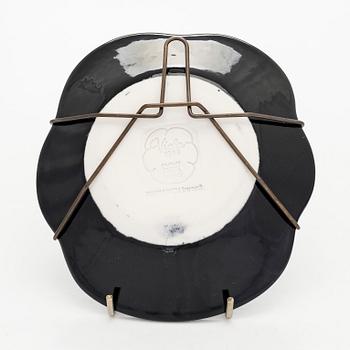 Birger Kaipiainen, a set of four decorative dishes in ceramics, stamped, Arabia, Finland.