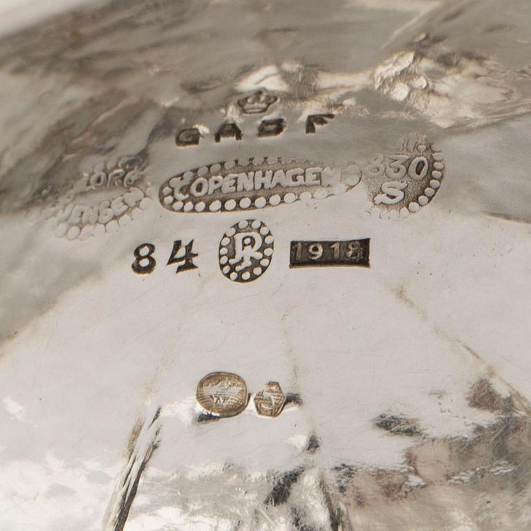 GEORG JENSEN, a silver bowl, Copenhagen, Denmark 1919, model nr 42, designed by Johan Rohde.