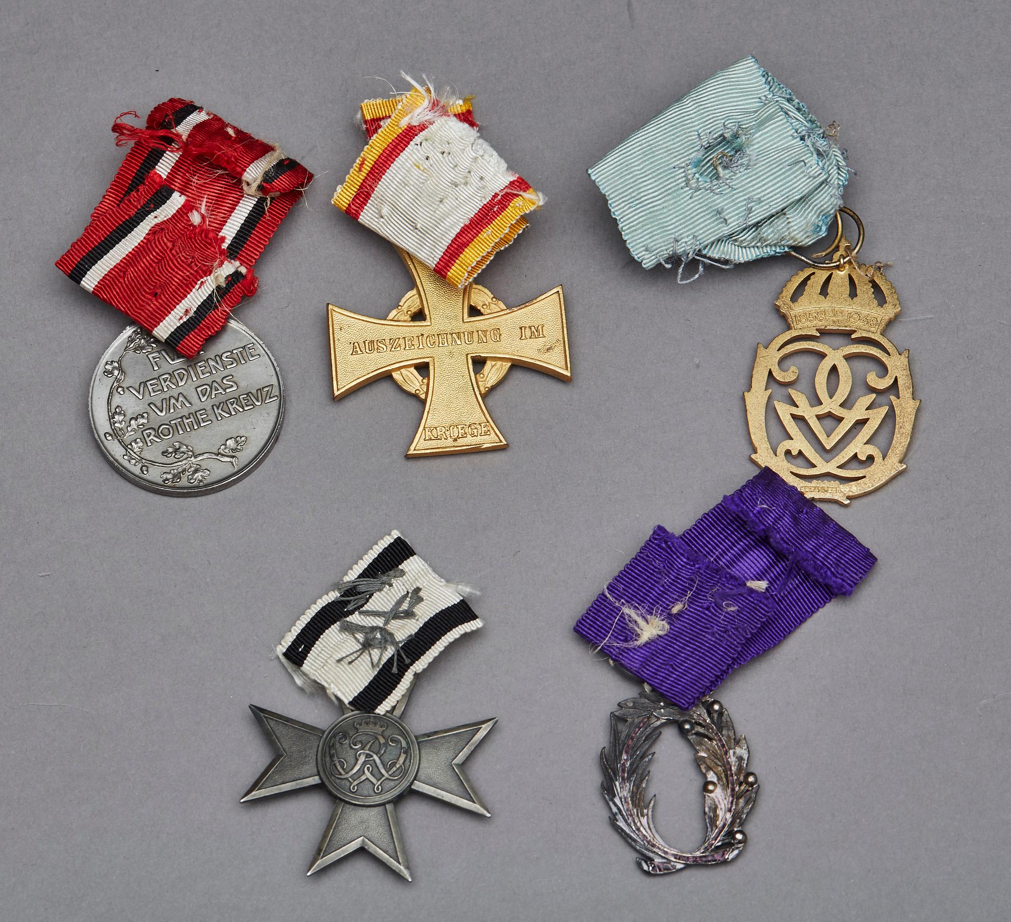 MEDALJER, 5 st, Tyskland, Sverige.