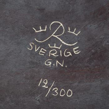 Gunnar Nylund, skulptur, stengods, Rörstrand, numrerad 12/300.