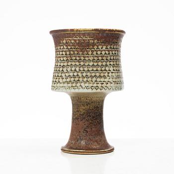 Stig Lindberg, vas på fot, stengods, Gustavsbergs Studio.